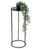 DanDiBo Blumenhocker Metall Schwarz Rund 70 cm Blumenständer Beistelltisch 96316 L Blumensäule Modern Pflanzenständer Pflanzenhocker Bild 4