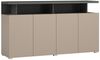 Lomadox Wohnzimmer-Set SELCE-83, (Mega-Spar-Set, 3-St, Wohnwand Couchtisch Sideboard), in beige mit anthrazit, grifflos, 3-teilig Bild 4