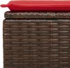 vidaXL 2-tlg. Garten-Sofagarnitur mit Kissen Braun Poly Rattan Akazie 3328667 Bild 5