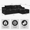 ANYSUN Ecksofa Couch L-Form, mit Liegeflache 3-Sitzer Ecksofa, Cord-Schlafsofa, Modulares Ecksofa, Loungesofa, Links / Rechts Chaiselongue Sofa,keine Montage erforderlich, modulares Schlafsofa für Wohnzimmer, Schlafzimmer, Wohnung und Büro Bild 2