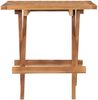 Klappbarer Gartentisch, Balkontisch 50 x 50 x 50 cm Teak Massivholz Bild 2