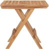 Klappbarer Gartentisch, Balkontisch 50 x 50 x 50 cm Teak Massivholz Bild 4
