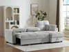 Vente-unique - LUMARIO Sofa Stoff Grau - B 155 cm x H 98 cm x L 260 cm Bild 2