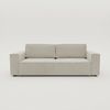Wohnero24 Schlafsofa HIRA 240 x 102 cm – Premium Cord Sofa Vanille mit Schlaffunktion 191 x 152 cm & Bettkasten Bild 3