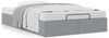 vidaXL Ottoman-Bett ohne Matratze Hellgrau 120x190 cm Stoff 3310861 Bild 4
