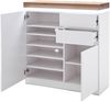 Garderoben-Set >Lisa< (4-teilig) in weiss / Eiche - 185x193x38 (BxHxT) Bild 4