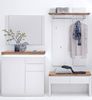 Garderoben-Set >Lisa< (4-teilig) in weiss / Eiche - 185x193x38 (BxHxT) Bild 2