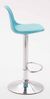 CLP 2er Set Barhocker Kiel Kunststoff höhenverstellbar und 360 Grad drehbar,blau chrom Bild 3