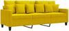vidaXL 3-Sitzer-Sofa Gelb 180 cm Samt 359319 Bild 2