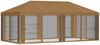 vidaXL Pavillon Dach mit Seitenwänden 6 x 3 m Beige Polyester 190 900410 Bild 3