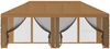 vidaXL Pavillon Dach mit Seitenwänden 6 x 3 m Beige Polyester 190 900410 Bild 5
