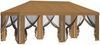 vidaXL Pavillon Dach mit Seitenwänden 6 x 3 m Beige Polyester 190 900410 Bild 4