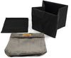 Lycce faltbare Aufbewahrungsbox, 2er Set - Cord, passend für Kallax Regal, abnehmbarer Bezug, robust, formstabil Taupe 31x33x33cm Bild 5