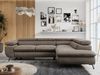 Mks Möbel 'Peter L-form' Ecksofa mit Bettfunktion, Bettkasten & einstellbaren Kopfstützen, Braun, Velours, rechts Bild 4