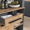 Küchenbuffet Pure Artisan-Eiche/Anthrazit 120.2 x 177 cm Vicco Bild 4