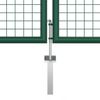 vidaXL Maschen-Gartentor aus Stahl 400 x 125 cm Grün 145749 Bild 4