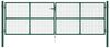 vidaXL Maschen-Gartentor aus Stahl 400 x 125 cm Grün 145749 Bild 2