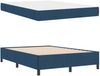 vidaXL Boxspringbett mit Matratze Blau 140 x 190 cm Stoff 3398863 Bild 5