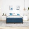 vidaXL Boxspringbett mit Matratze Blau 140 x 190 cm Stoff 3398863 Bild 3