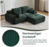 Leawin Sofa 2-Sitzer Sofa ohne Montage, Cordstoff, ergonomisch & platzsparend, Modulares Sofa mit 32D Polsterung für Wohnzimmer & kleine Räume Bild 3