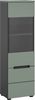 Vitrine (B/H/T: 36x125x33 cm) in Smoke Green Nachbildung Bild 1