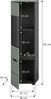 Vitrine (B/H/T: 36x125x33 cm) in Smoke Green Nachbildung Bild 4