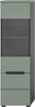 Vitrine (B/H/T: 36x125x33 cm) in Smoke Green Nachbildung Bild 2