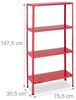 Relaxdays Rotes Schwerlastregal mit 4 Ebenen Bild 5