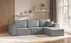 Sessel SANDE 1-Sitzer Modul Stoff Raven Grau Seite Links Bild 4
