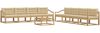 vidaXL Outdoor-Sofagarnitur 9 pcs Weiß und Beige 79 x 79 x 37 cm 3386252 Bild 2