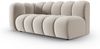 Micadoni Modulares Sofa Lupine 3-Sitzer Links Samtstoff Salvador Beige Bild 2