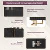 i@home Sideboard, Mit goldene Griffe und Füße, weiß/schwarz Bild 4
