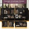 i@home Sideboard, Mit goldene Griffe und Füße, weiß/schwarz Bild 3