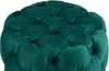 Sitzhocker BADOR - Samt Dunkelgrün 42x42x46 cm | Hocker Schlafzimmer Polsterhocker Wohnzimmer Sitzbank Esszimmer Bild 5