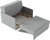 Zweiersessel YORK III mit Steppung, 2-Sitzer Schlafsofa, Jugendsofa mit Schlaffunktion, ausziehbare Couch, mit Bettkasten, inkl. Kissen, Kronos 09, 85 x 97 x 140 cm Bild 4