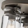 Deckenleuchte, Stahl Glas, Nickel, D 28,2 cm Bild 3