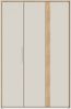 Forte WEXLIN Kleiderschrank 120 130, moderner Kleiderschrank, 2 Drehtüren, Kinder- und Jugendzimmer, Holzwerkstoff, Kaschmir|Beige|Mauvella Eiche Holzdekor, 126,3 cm breit x 193,7 cm hoch x 60 cm tief Bild 2