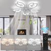 oyajia Deckenleuchte Leise Deckenventilator mit Beleuchtung, 85W Deckenlampe Mit Ventilator, LED fest integriert, Kaltweiß, Neutralweiß, Warmweiß, 6 Geschwindigkeit Blume Deckenleuchte,mit Fernbedienung Dimmbar Bild 5
