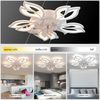 oyajia Deckenleuchte Leise Deckenventilator mit Beleuchtung, 85W Deckenlampe Mit Ventilator, LED fest integriert, Kaltweiß, Neutralweiß, Warmweiß, 6 Geschwindigkeit Blume Deckenleuchte,mit Fernbedienung Dimmbar Bild 2
