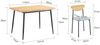 SoBuy OGT52-N Essgruppe 4 Stühle, MDF, Papierfurnier, Helle Eiche, 110 x 76 x 70 cm Bild 3
