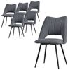 ML-DESIGN Stuhl Esszimmerstühle mit Rückenlehne moderne Design Lounge Küchenstühle (6 St), Polsterstuhl Esstischstühle 6er Set Clubsessel Polyester bis 120kg Bild 4