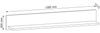 AX LIVING Bücher Regal Palmano P1 – 130 cm breit, Stilvolles Grau Bild 2