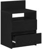 vidaXL Nachttisch mit 2 Schubladen Schwarz 40x33x60 cm 858562 Bild 5