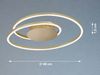 Fischer & Honsel 21297 LED Deckenleuchte Holy messing matt weiß matt tunable white 49cm Bild 4