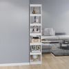 Bücherregal | Standregal Weiß 40x30x199 cm Massivholz Kiefer Bild 3