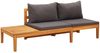 vidaXL 4-tlg. Garten-Lounge-Set mit Dunkelgrauen Kissen Akazienholz 3087267 Bild 5