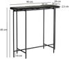 Konsolentisch Schwarz Glas Metallgestell 90x29x85cm Modern Flur Ablagetisch Bild 4