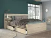 Vente-unique - TENALIA Bett Holz, Platte Beige - B 216,8 cm x H 98,2 cm x L 222,8 cm Bild 2