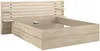Vente-unique - TENALIA Bett Holz, Platte Beige - B 216,8 cm x H 98,2 cm x L 222,8 cm Bild 4