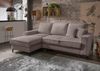 Ecksofa Récamiere Schlaffunktion Bettkasten Couch Polsterecke Cord Braun Taupe Bild 2